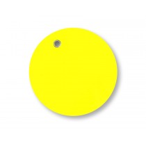 3" Strong Vinyl  Circle Tags Yellow