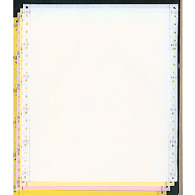 9-1/2 x 11" Continuous Paper 15# Color, 4 Part, Side Perfs
