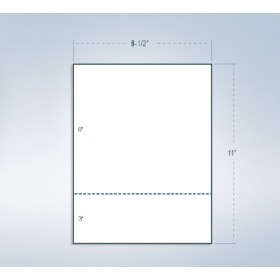 8-1/2 x 11" 20# Perforated Paper, 1 Horz. perf @ 3" from bottom