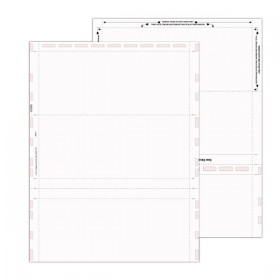 8 1/2″ x 11″  Pressure Seal  Form,  blank,  C Fold