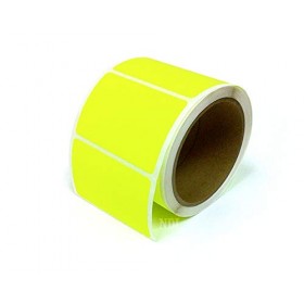 Rectangle Inventory Color Coding Labels - Yellow - 3 x 2