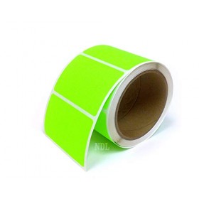 Rectangle Inventory Color Coding Labels - Green - 3 x 2