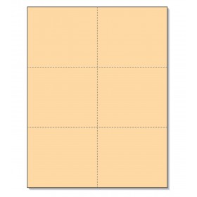 8-1/2 x11 Laser Cards 6 Up - Buff