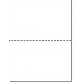 8-1/2 x 11" 20# Perforated Paper, 1 Horizontal Perforation at 5-1/2"