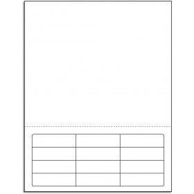 Integrated Label Form 12 Labels 2.5 x 3/4