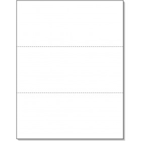 8-1/2 x 11" 20# Perforated Paper,  2 Horizontal perf  at 3-2/3 & 7-1/3 