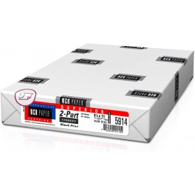 8-1/2 x 11" Laser Carbonless 2 Part Paper Straight Ream