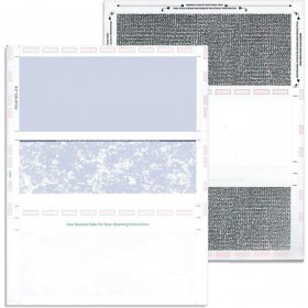 8 1/2″ x 11″ Pressure Seal Security Check Form with Blue Void, Z Fold, DocuCheck   