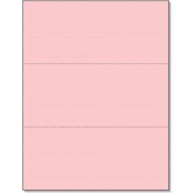8-1/2 x 11 20# Pink Paper 2 Horizontal Perforations @ 3-2/3 & 7-1/3 from bottom 