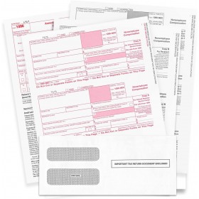 "New" 1099-NEC Forms for 2023, 4-Part  Tax Forms,  vendor kit of 50 Forms & Envelopes.