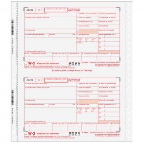 W-2 Wage & Tax Statement 6-Part (Carbonless)