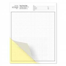 2 Part Blueprint Drawings, Quadrille Grid Graph Sheet, Standard 1/4