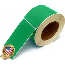 Rectangle Inventory Color Coding Labels - Green - 3 x 5