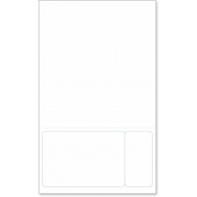 Integrated Label Form 8-1/2 x 14" Laser Sheet 1 Horizontal Perforation Label Size - 6 x 4 Label Size - 2 x 4