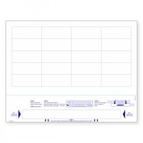 8-1/2" x 11" Wrist Band For Adults 20 Labels