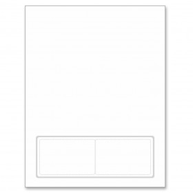 Integrated Card 7 mil polyester Duplex Printable 2 Cards on the bottom