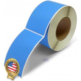 Rectangle Inventory Color Coding Labels - Blue - 3 x 5