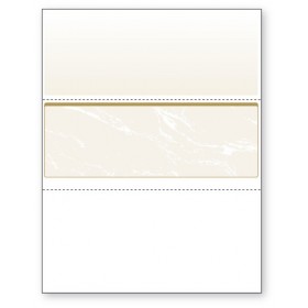 Blank Laser Middle Check Paper, Gold