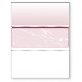 Blank Laser Middle Check Paper, Burgundy
