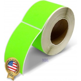 Rectangle Inventory Color Coding Labels - Green - 3 x 5