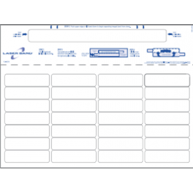 8-1/2" x 11-5/8" Wrist Band For Adults, 28 Labels