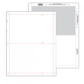 8 1/2" x 11" Pressure Seal Form, Multi-Purpose Blank Face, V Fold.