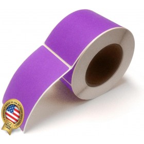 Rectangle Inventory Color Coding Labels - Purple - 3 x 5