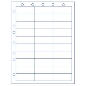 Sheet with 30 Labels, and Hole Punching