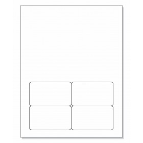 Integrated Label Form 4 Labels 3.5 x 2