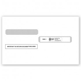 2025 4-Up Box Laser W-2 Double-Window Envelope