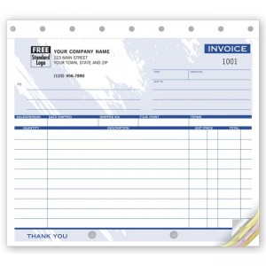 Shipping Invoice,  8 1/2 X 7"