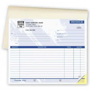 Invoice - Small Lined Booked