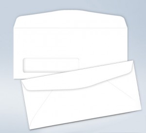  Blank envelope,W/ Window, #10, 4 1/8 x 9 1/2 