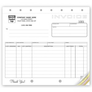 Classic, Small Shipping Invoices,  8 1/2 X 7"