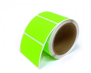Rectangle Inventory Color Coding Labels - Green - 3 x 2