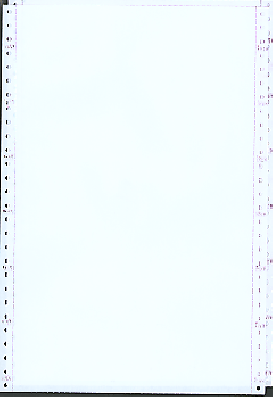 9-1/2 x 14" Continuous Paper 15# White, 3 Part, Side Perfs