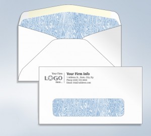 Imprinted Envelope,W/ Tinted Window, 6 3/4, 6-1/2" x 3-5/8  