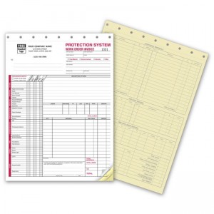 Protection System  Work Orders,  8 1/2 X 11"