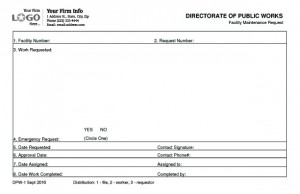 Directorate of Public Works forms