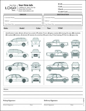 Automobile Transport Form with 4 Cars