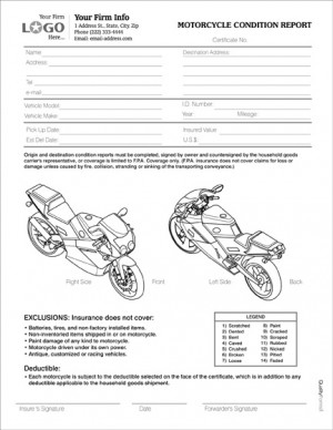 Motorcycle Transport Form
