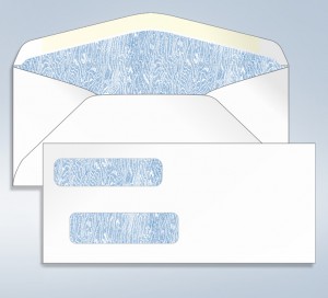 #9 Double Window Tinted  Envelopes