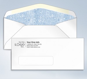  Imprinted Tinted Envelope,#10,4 1/8 x 9 1/2 