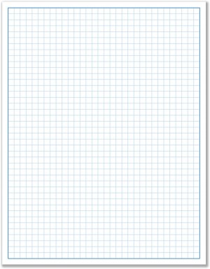 8-1/2 x 11" Quadrille Graph Paper 