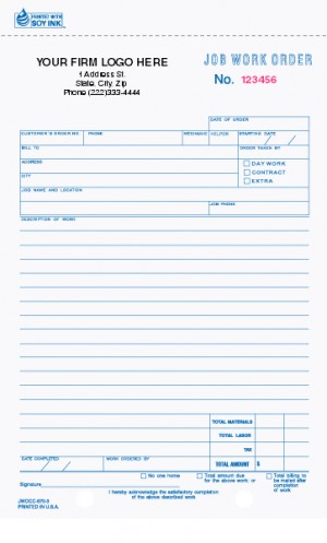 Job Work Order Form