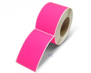 Rectangle Inventory Color Coding Labels - Pink - 3 x 5
