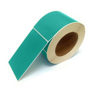 Rectangle Inventory Color Coding Labels - Teal - 3 x 5
