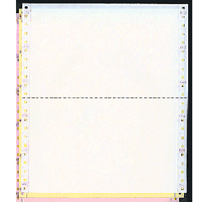 9-1/2 x 5-1/2" Continuous Paper, Color, 3 Part, Side Perfs