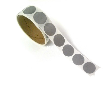 1" Round Silver Scratch Off Labels Stickers, 500 labels per roll