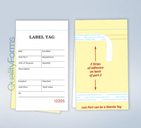 Carbonless Inventory Tag 